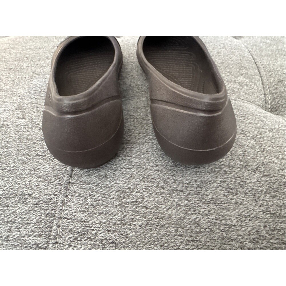 Crocs Gianna Alice Tortoise Shell Womens 6 Brown Cap Toe Ballet Flats Casual - Picture 10 of 16